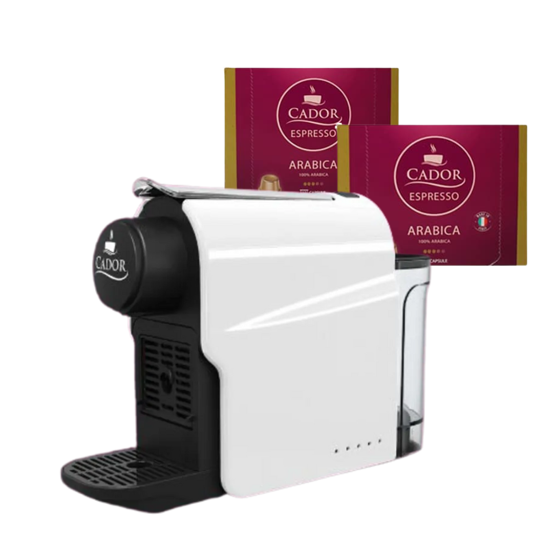Prima Espresso Machine By Cador + FREE 24 Arabica Capsules