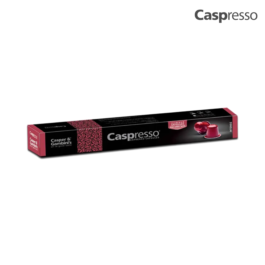 Casper & Gambini Caspresso Intense Espresso Aluminum Capsules - 10Pcs